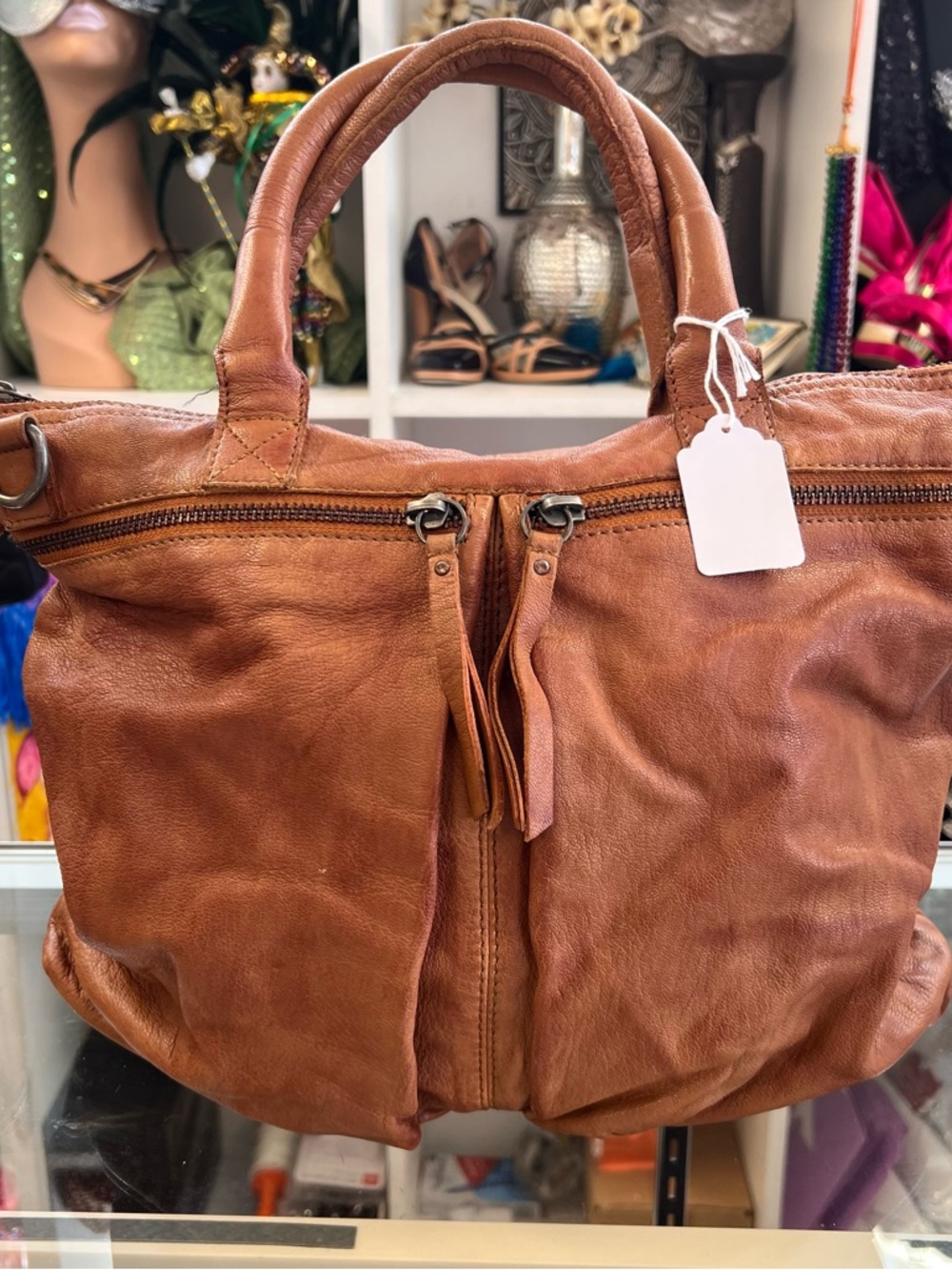 Carbon2Cobalt Full-Grain Leather Crossbody Bag – Women’s – Missing Strap